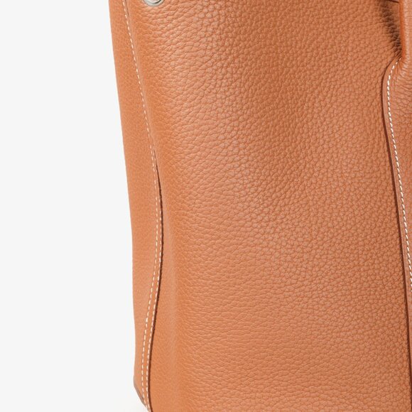 Hermes Gold Negonda Garden Party 36 Brown Leather Tote - Picture 10 of 14